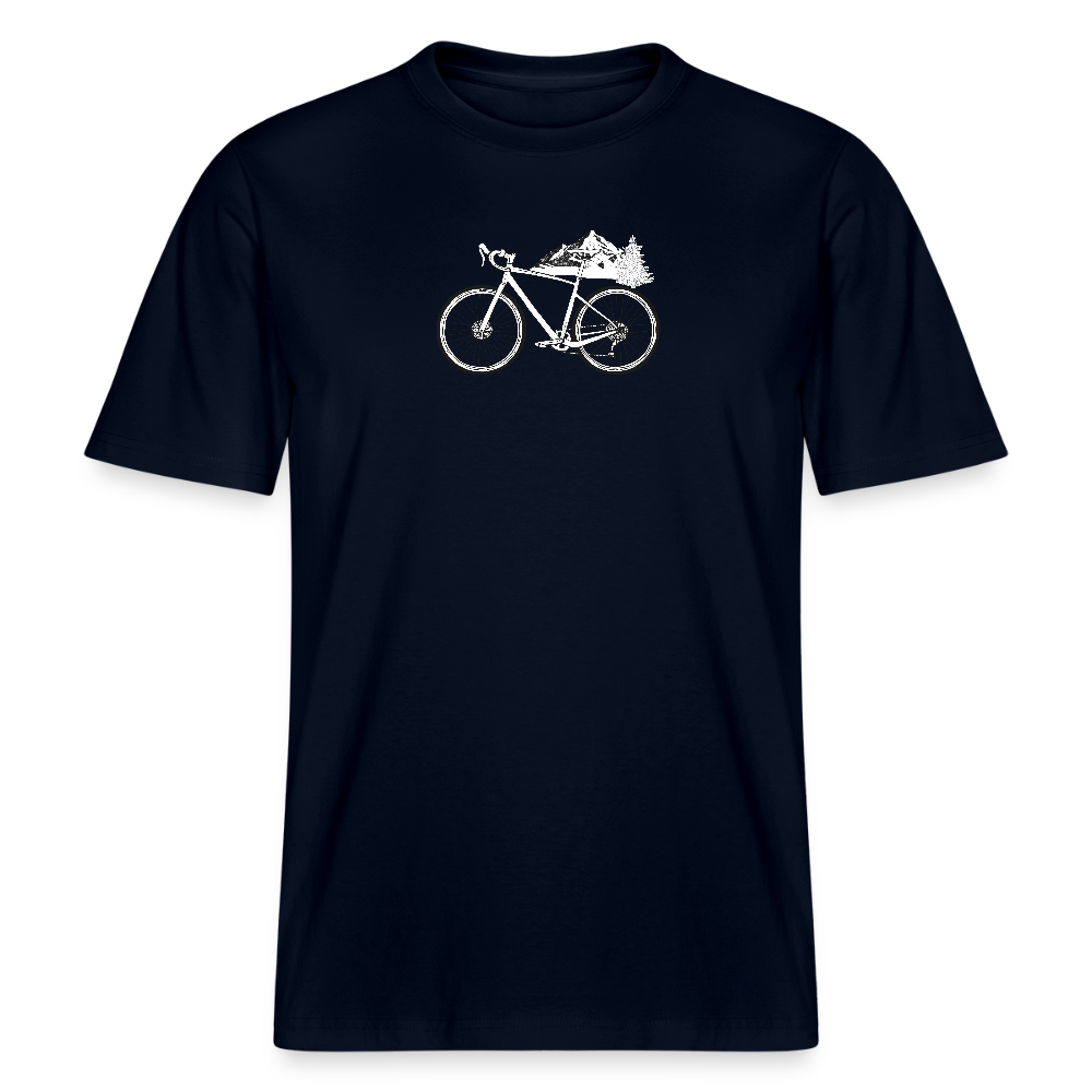 Relaxed Fit Unisex Organic T-Shirt Gravel - french navy